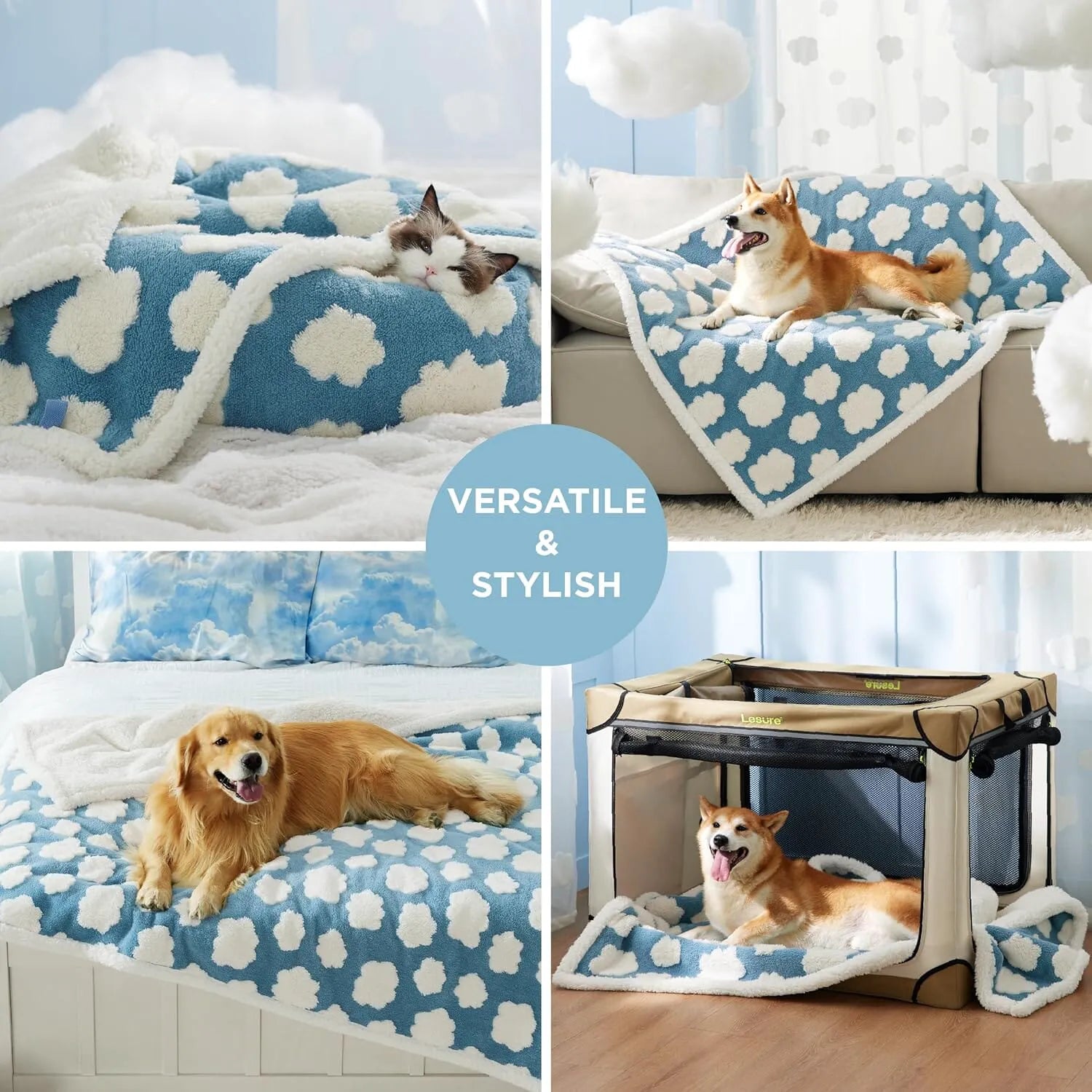 Cozy Clouds Blue